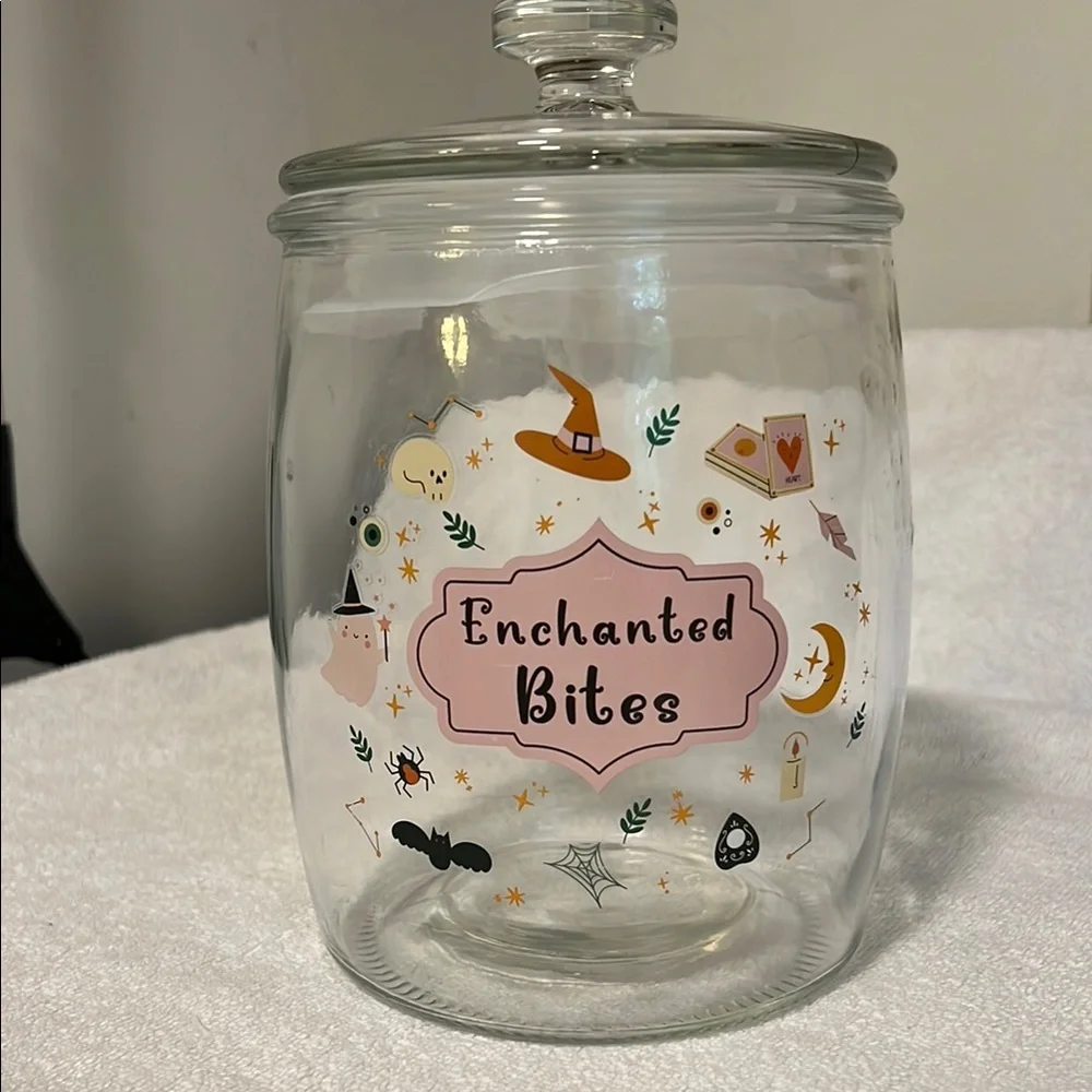 Enchanted Bites Halloween Glass Jar